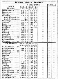 1862 Timetable