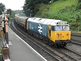 Bridgnorth - 50031 arriving with GWR coaches.jpg
