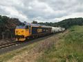 50049 Defiance runs past with the Bayer Smart Weed System train just north of Bewdley tunnel July 2021. Matt Robinson.jpg